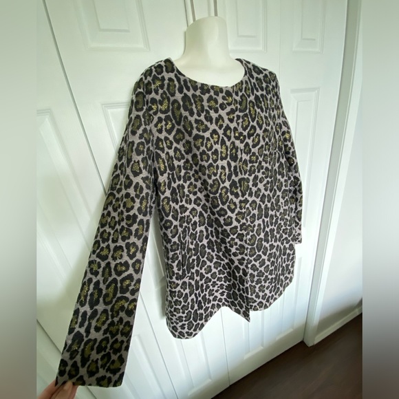 Leopard Print Dolce Cabo Dress Coat XL - Picture 2 of 8
